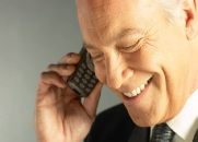 businessman on phone to accountant